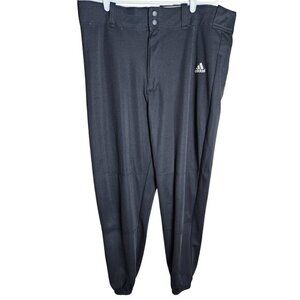 adidas Mens Basketball Pants XL 38x30 Black BBA0010 Activewear Stretch Climalite